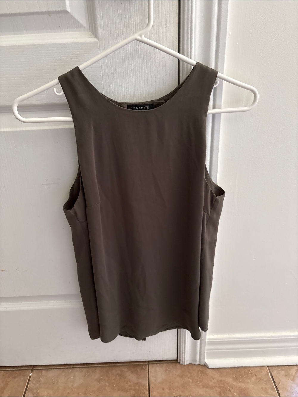 Dynamite Olive Green Scoop Neck Tank